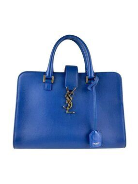 Saint Laurent Bag Handbag Cabas Blue Tote